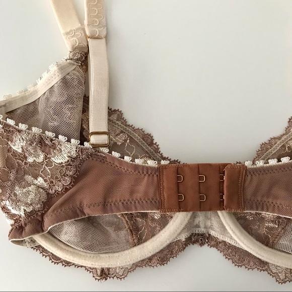 NEW Elle Macpherson China Rose Lace Set Bra Thong - Picture 6 of 9